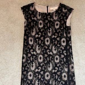 LOFT Black Lace Dress